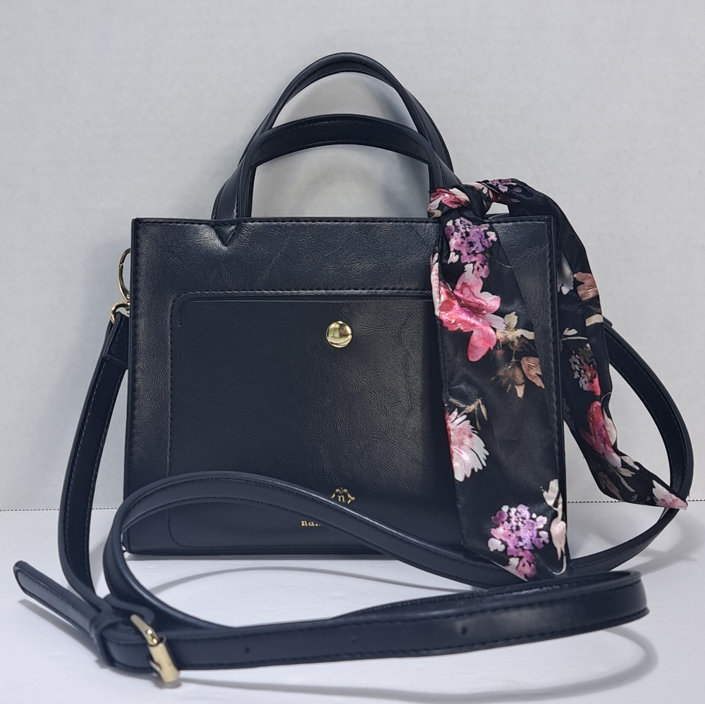Nanette Lepore Colby Handbag Small Satchel with Scarf